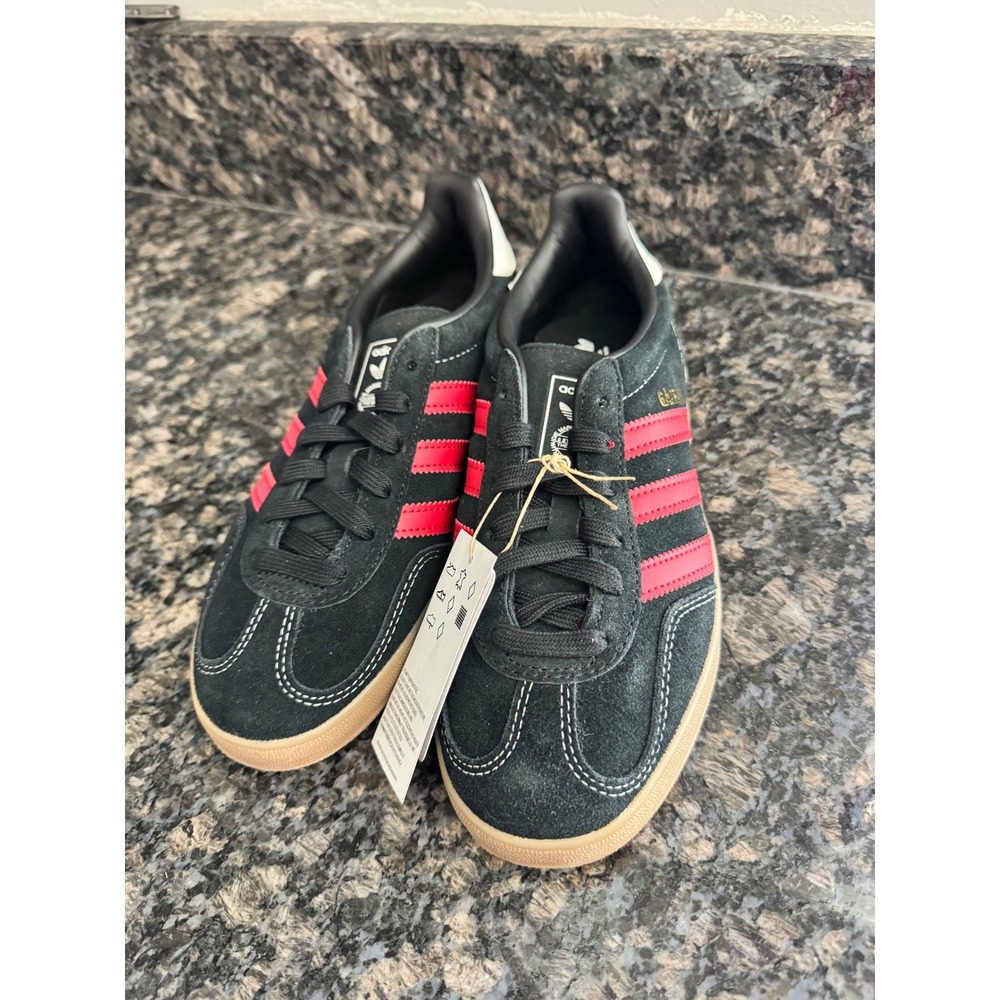Adidas Gazelle Indoor Core Black Better Scarlet Gum IH9653‎ Mens Sneakers 6 - Picture 3 of 6